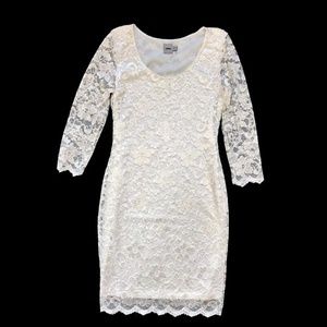 ASOS Ivory Lace Dress-Sz S